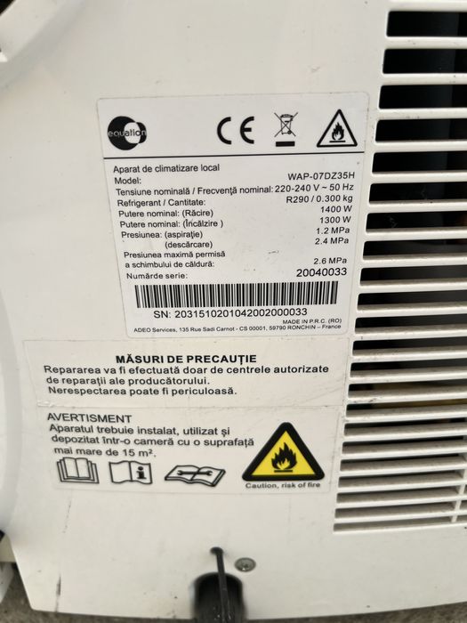 Aer conditionat portabil