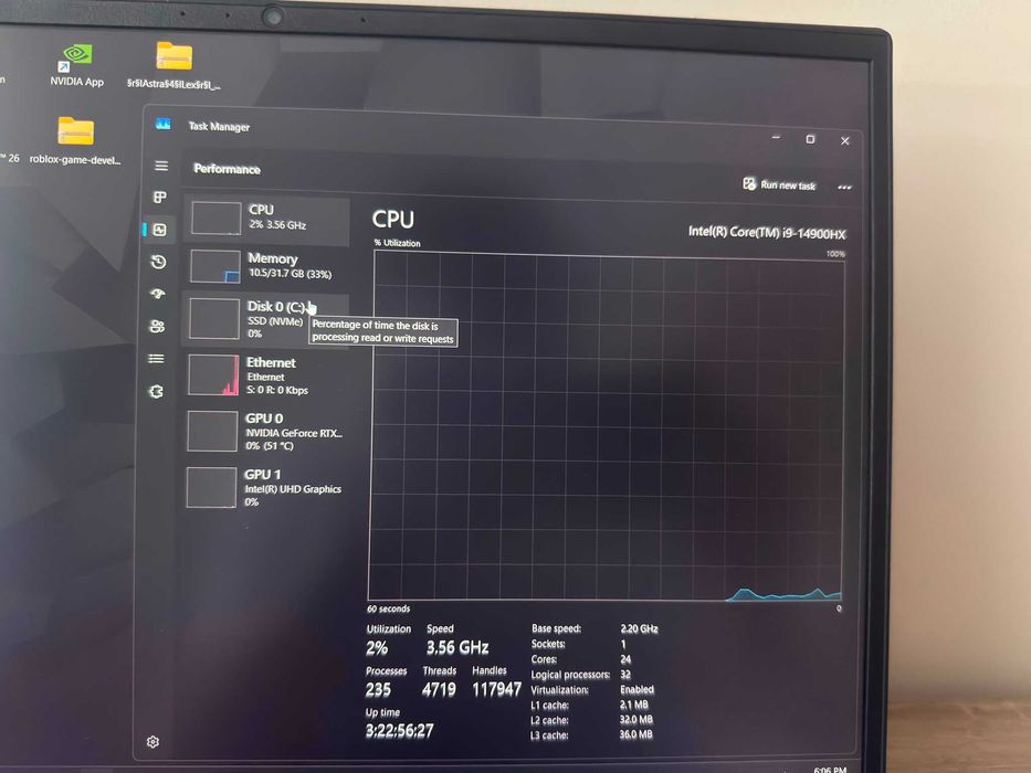 Tulpar T6 Гейминг Лаптоп – i9-14900HX, RTX 5070 Ti, 32GB RAM, 180Hz