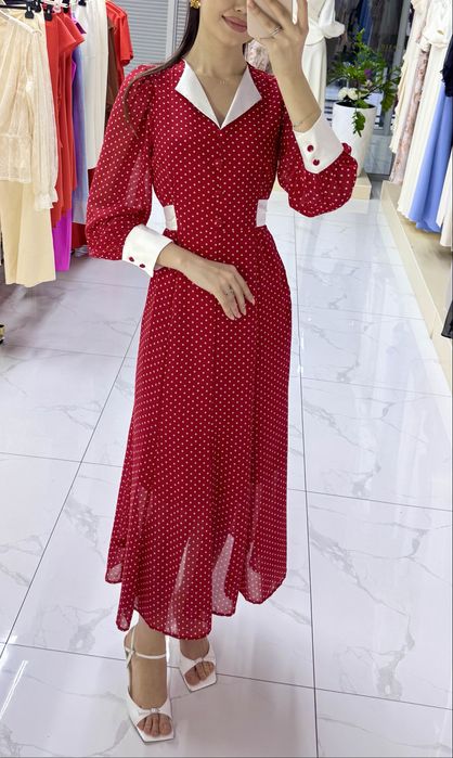 Платье в горошек