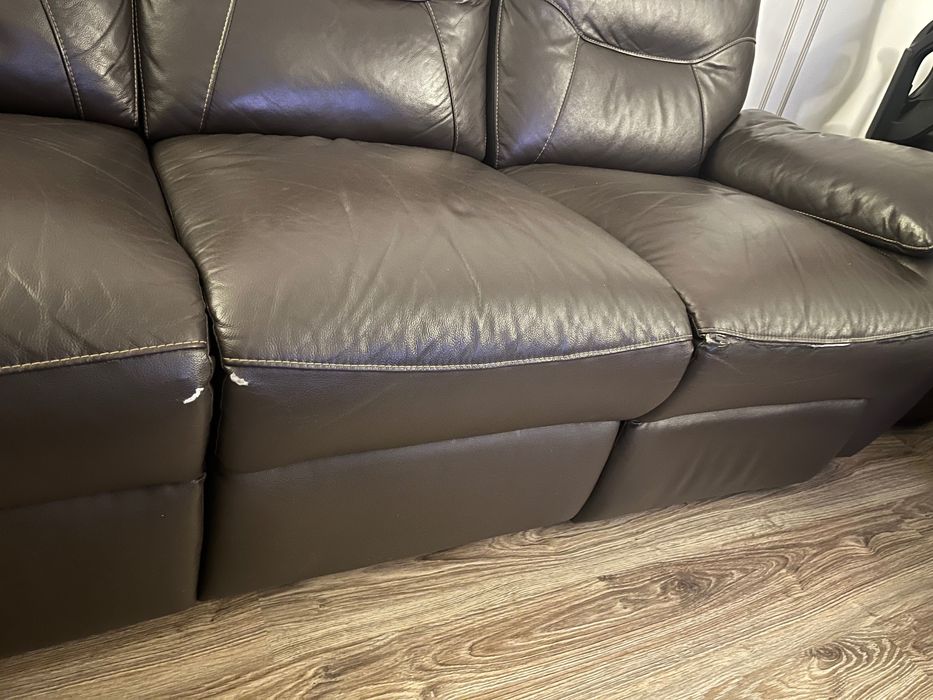 Кожени дивани XORA (Aiko) – 3-местен + 2-местен, с релакс функция