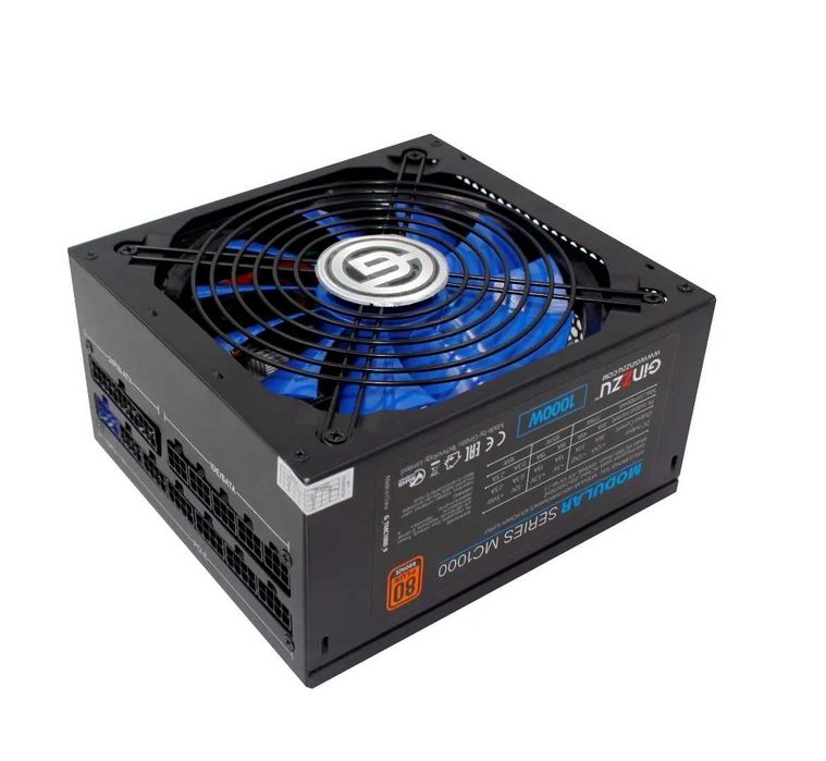 БП Ginzzu модульный 1000Watt 80+ Bronze