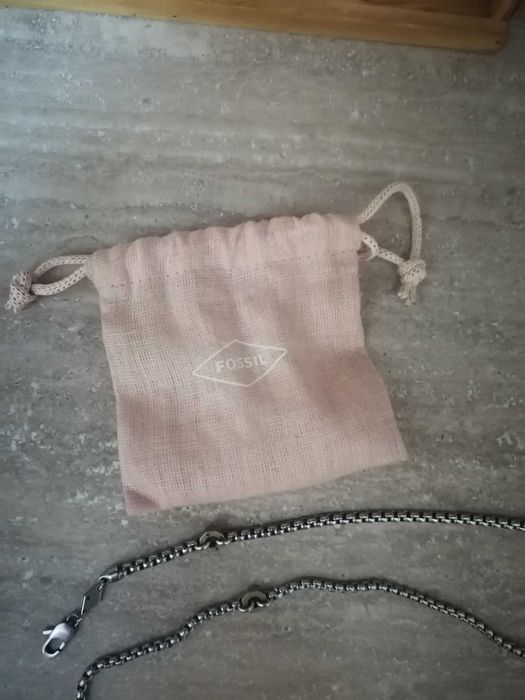 Set brățară și lănțișor fossil pentru bărbați