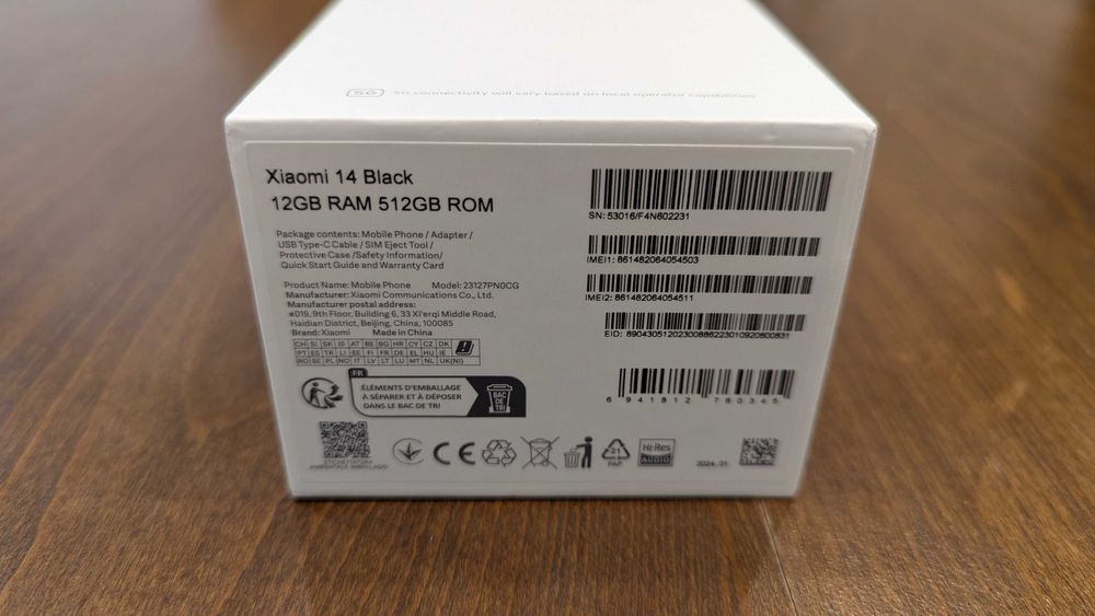 Xiaomi 14 5G 512GB 12GB RAM Dual