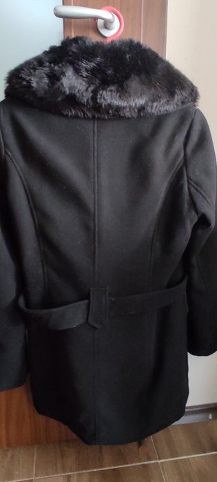 Черно дамско палто
