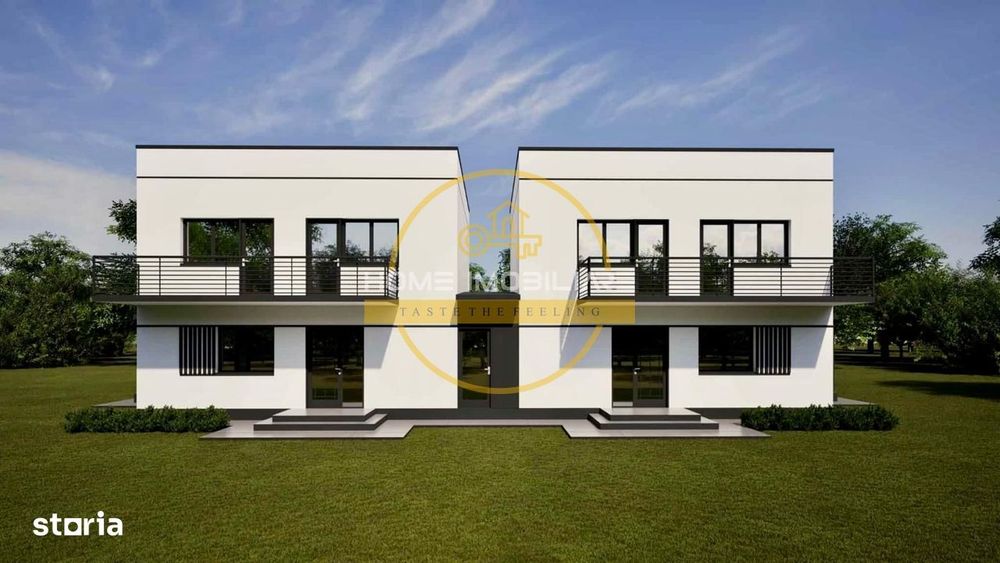 Duplex fără perete comun | 4 camere | 100 mp utili | 300 mp teren | Lu