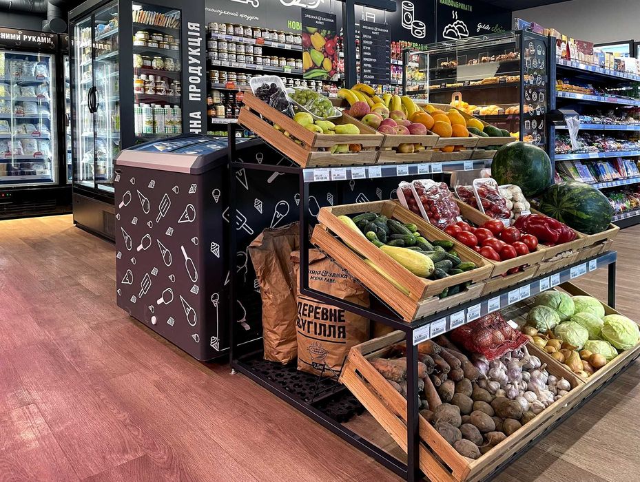 DEPOZIT CRAIOVA Rafturi magazin , Rafturi paine , fructe si legume , panificatie SHOWROOM