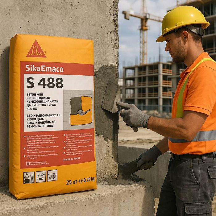 Sika Emaco S 488 ремонт бетона