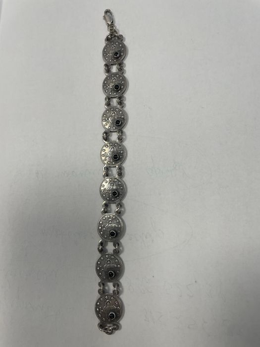 Bratara argint speciala cu pietre mici onix