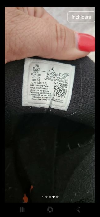 Jordan 3 nr 38 impecabil