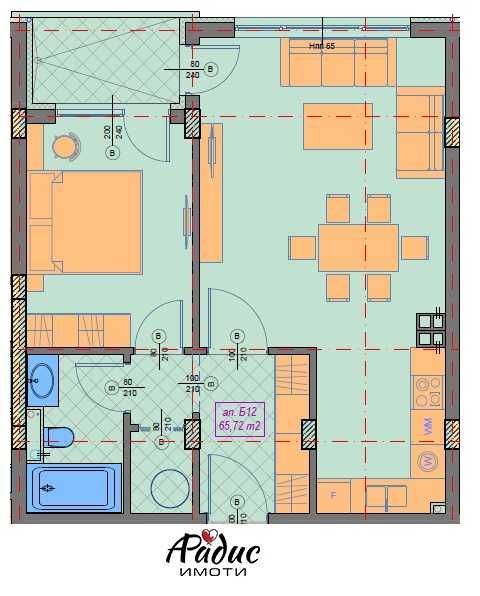 Двустаен апапартамент Манастирски ливади София