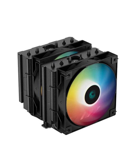 DeepCool AG620 BK ARGB для мощных Intel/AMD, тихое охлаждение, 2x120мм