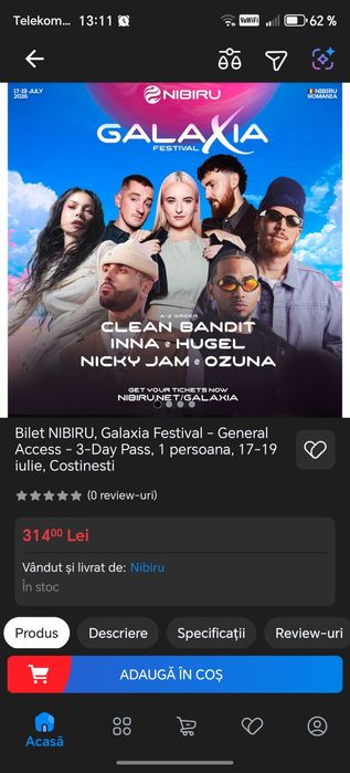 Bilet Nibiru Galaxia
