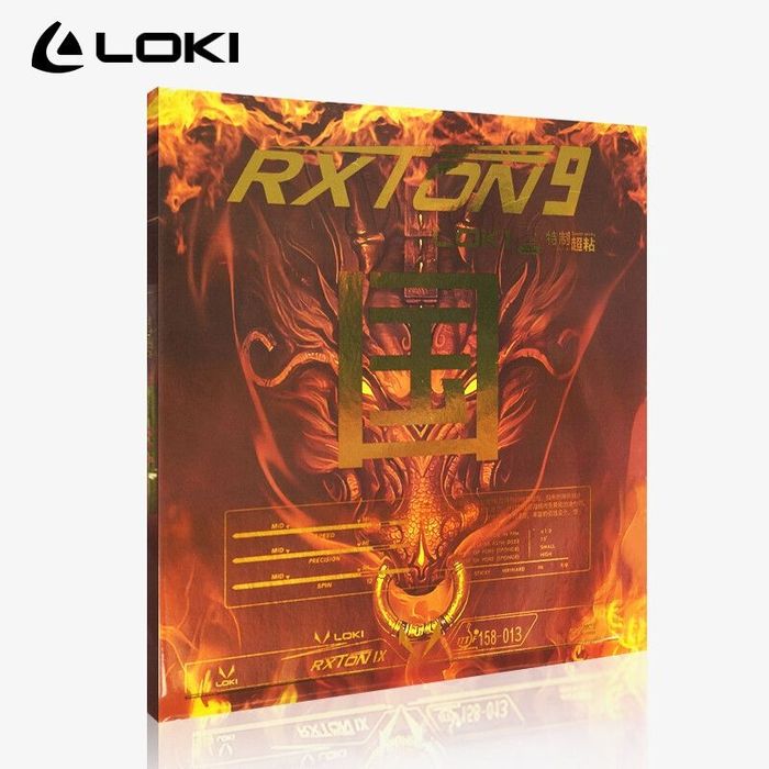 Профессиональная накладка настольного тенниса фирмы Loki Rxton 9