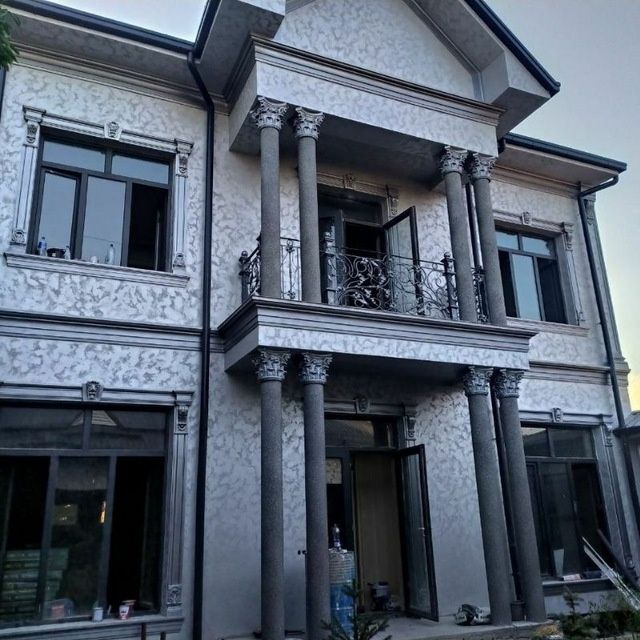 Травертин, отделка фасада.