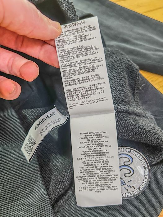 Ambush ballchain black hoodie суитчър