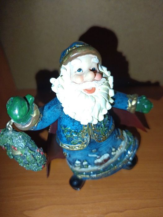 Decorațiune moș crăciun albastru