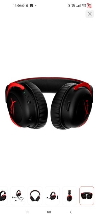 Наушники HyperX Cloud II Wireless черно-красный