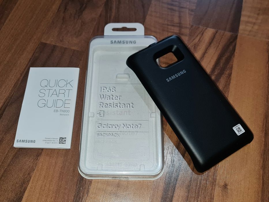 Husa cu baterie wireless originala Samsung Backpack Cover Note 7 si FE