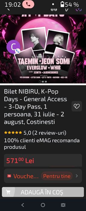 Bilet Nibiru Kpop days