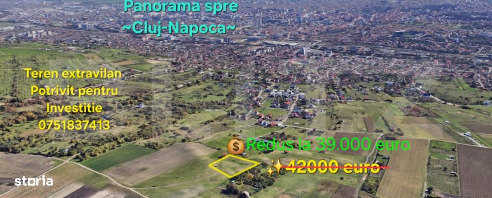 Teren Unicat la vanzare in Cluj Napoca !