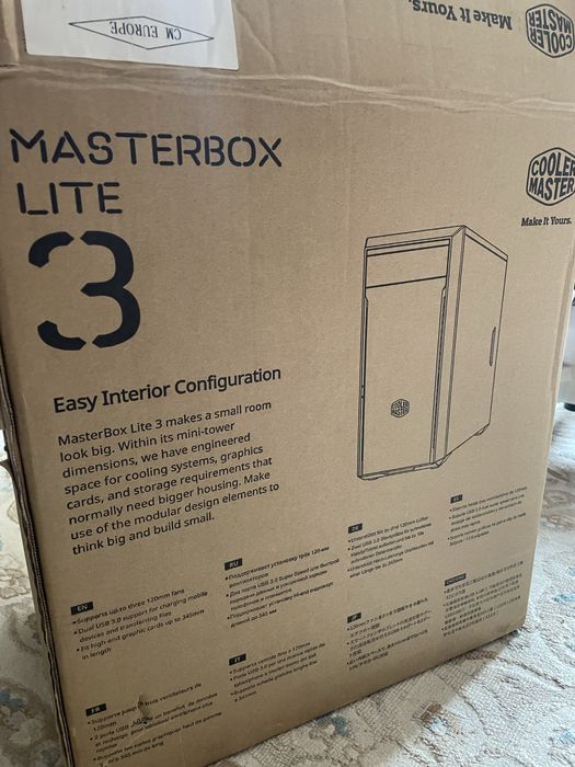 Корпус для пк coolermaster master box lite 3