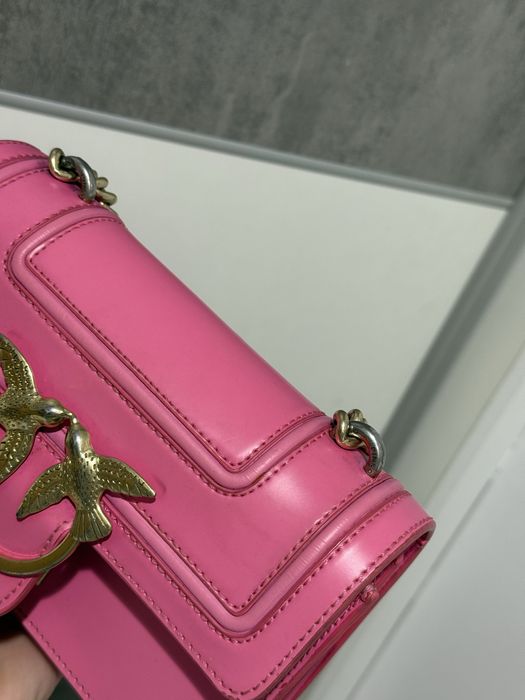 Pinko Love Bag Farfetch уникална розова чанта