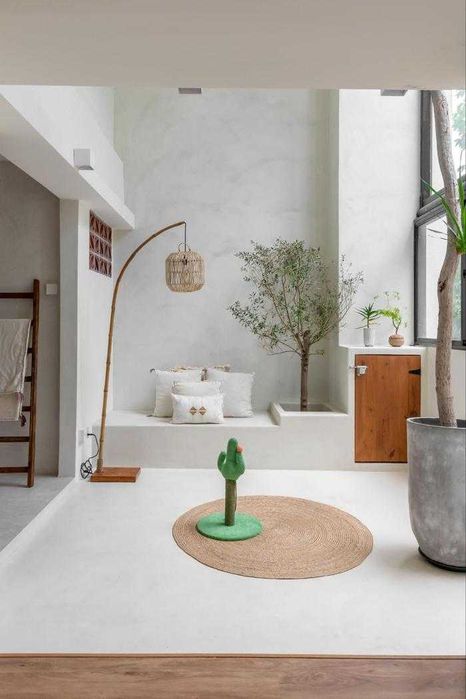 Микроцемент Marmorino Fine для стен.