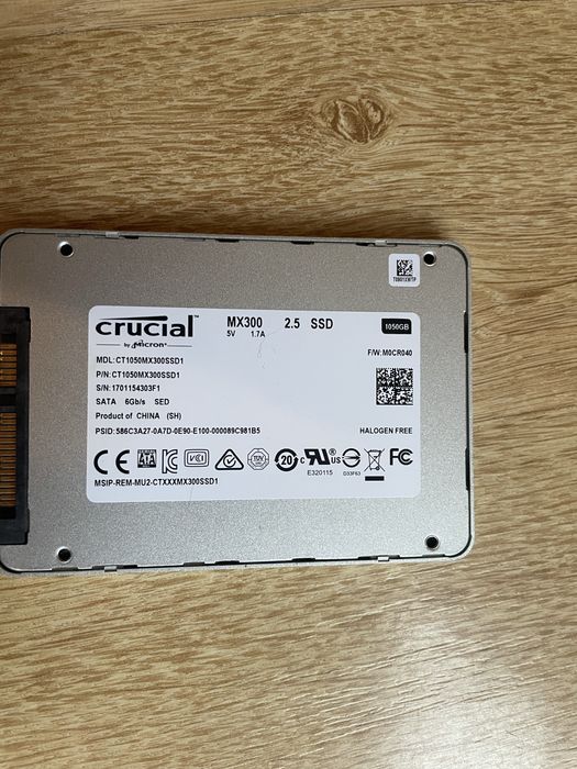 SSD Crucial MX300 1050GB 2.5”