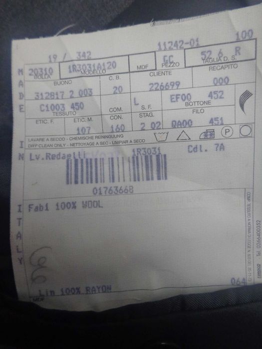 Sacou gri FENDI Uomo lana marimea 52