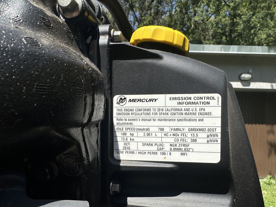 mercury 100 hp din 2016