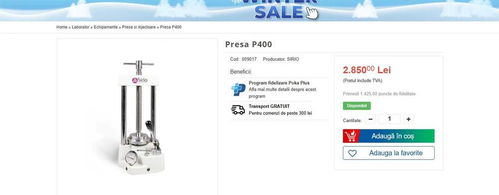 Presa proteze hidraulica S2M Eurocem lichidare laborator tehn dentara