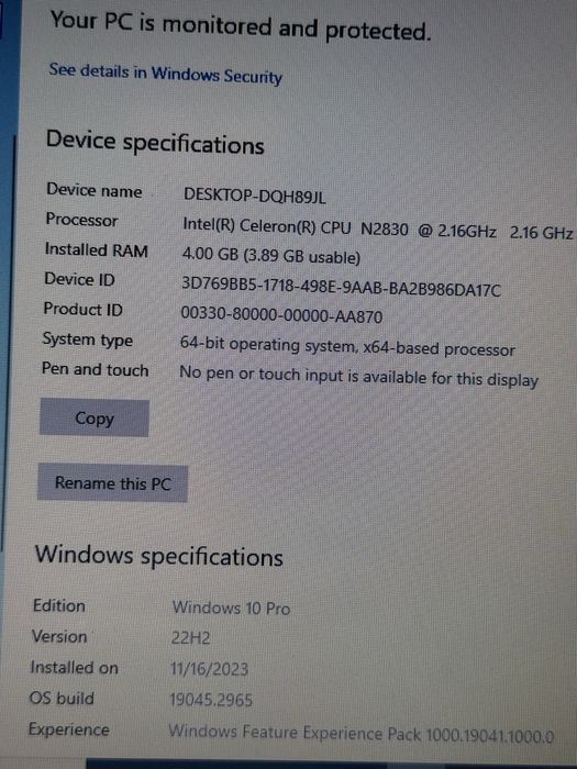 Laptop Lenovo G50-30