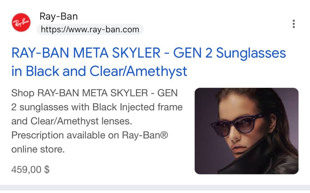 Ray ban meta sykler transition amethyst
