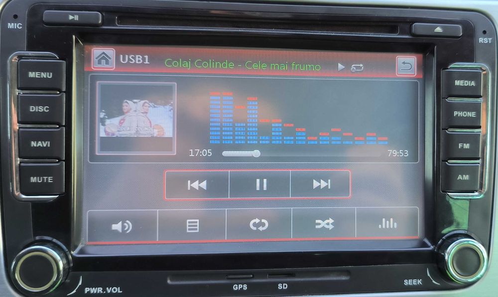 Vând Navigație auto pentru VW Golf 5,6; Passat B6,B7, CC, etc.7 " Inch