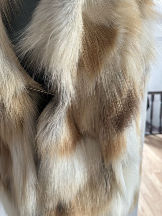 Vesta blana naturala vulpe