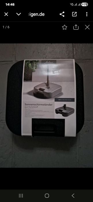 Suport din plastic pentru umbrela