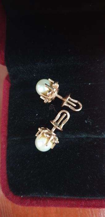 Серьги золотые проба 583