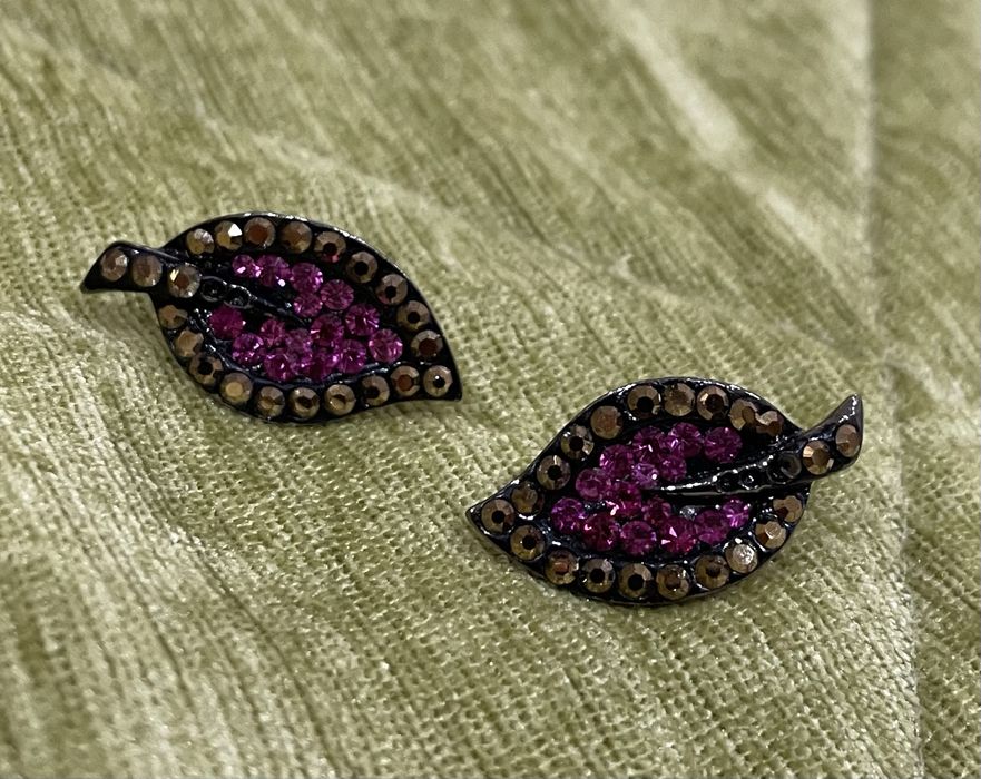 Серьги камни Swarovski