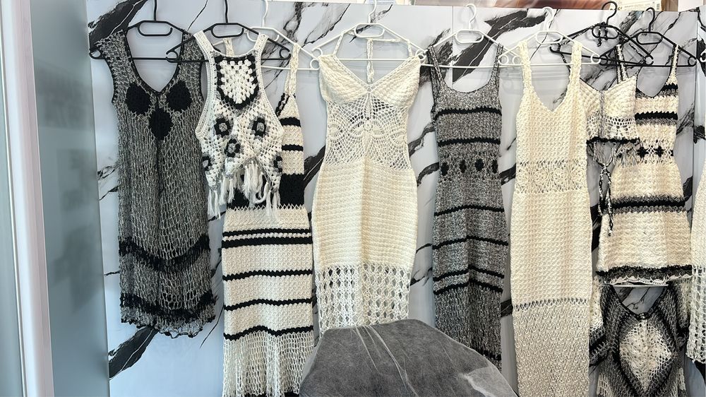 Rochii crochet facute manual, unice