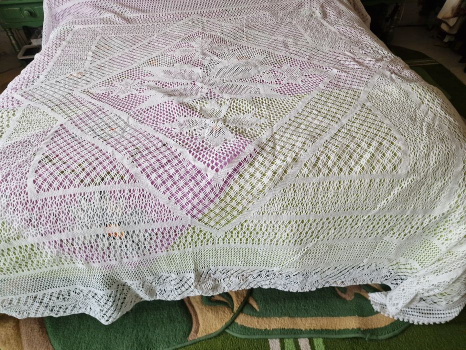 Vind cuvertura de pat din macrame