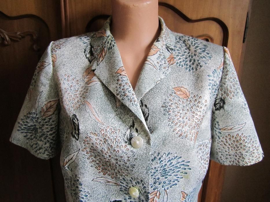 Costum dama pentru vara, imprimeu floral + bonus x 2