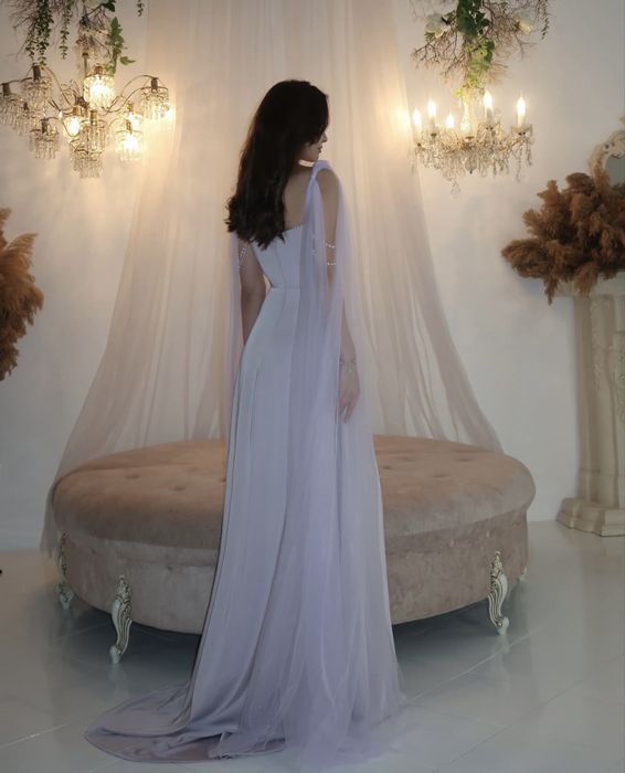 Платье напрокат сиреневого цвета