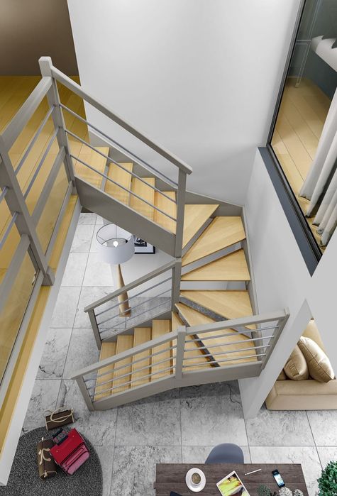 Scari metalice spirala și pe vanguri