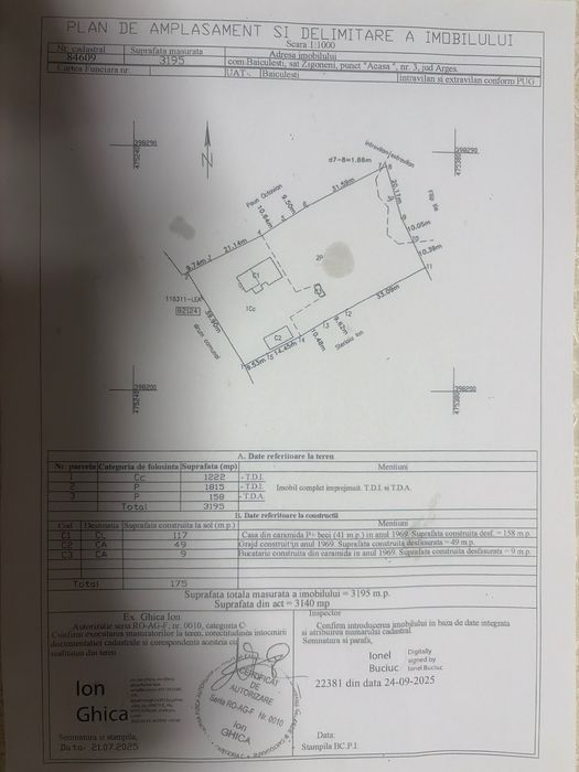 Casa si teren Zigoneni-Baiculesti