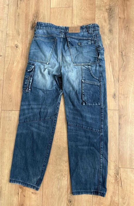 Engelbert Strauss 106 52 L barbati Denim Workwear pantaloni Flexbelt