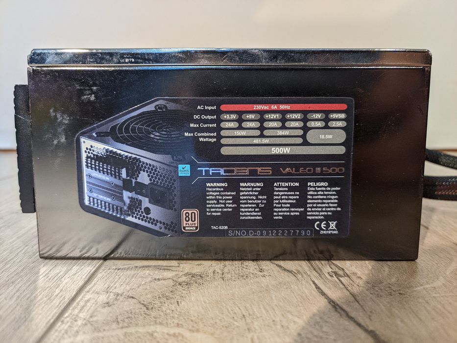 Sursă PC 500w Bronze+ cu răcire pasivă