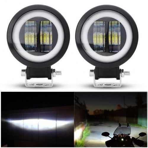 2 БРОЯ 40W Диодни Фарове за Мотор Мотокар ATV 12-24V LED Прожектор ФАР