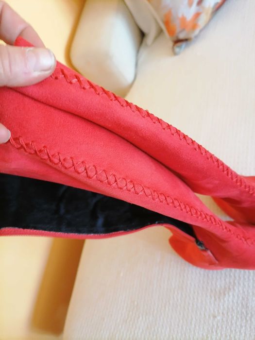 Червени Ботуши 38 и Нови бг Винени нови боти 40 номер