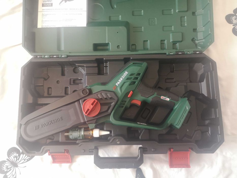 Drujbă cu lanț Parkside NOUĂ pe acumulator 20 V (neinclus), minidrujbă