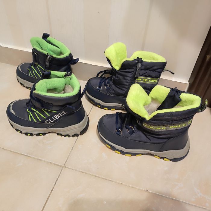 Зимни топли обувки 27 номер (2 чифта).